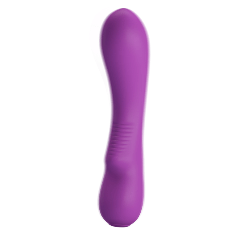 Фиолетовый изогнутый вибратор 19см для точки G Pretty Love G-Spot Vibrator Matt BI-014667-1