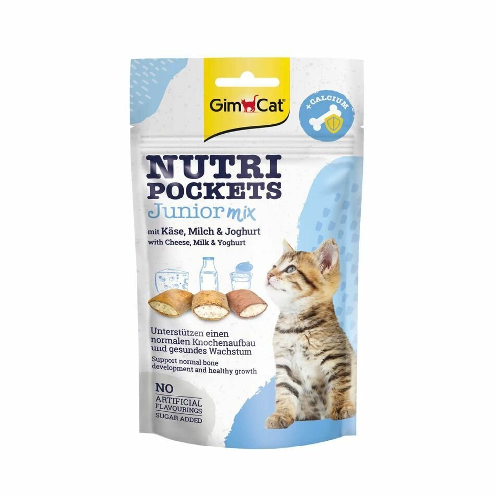 GIMCAT JUNIOR \ подушечки для кошек юниор микс, 60 гр.
