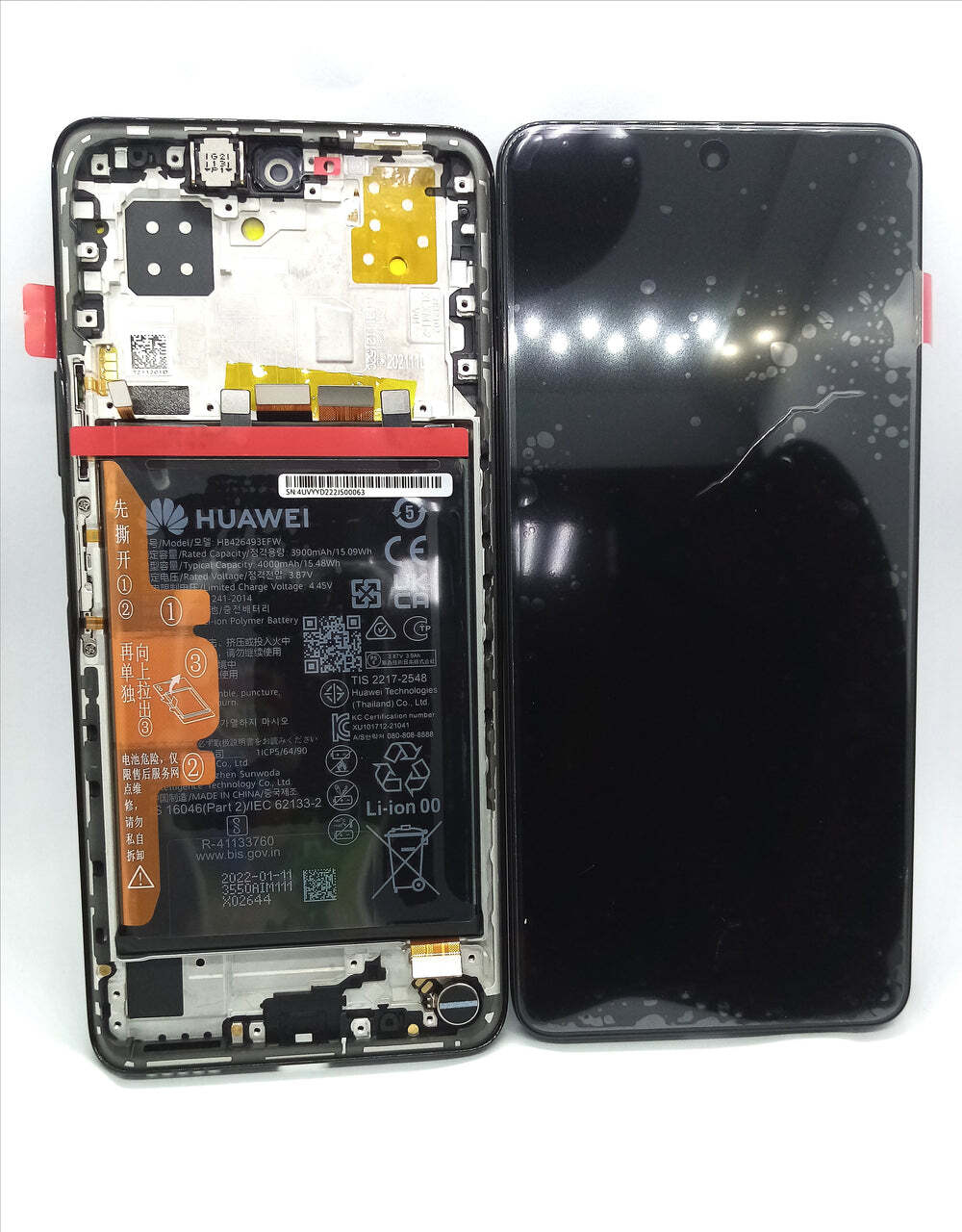 HUAWEI NOVA 9 SE (JLN-LX1 JLN-LX3)ДИСПЛЕЙ В РАМЕ С АККУМУЛЯТОРОМ ОРИГИНАЛ СЕРВИСНЫЙ