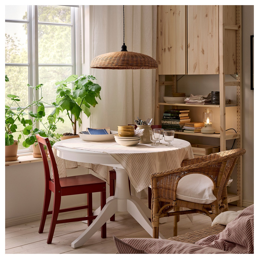 IKEA NARRKOLV  (ИКЕА НАРРКОЛВ)  -  Лампа подвесная - ротанг 56 см