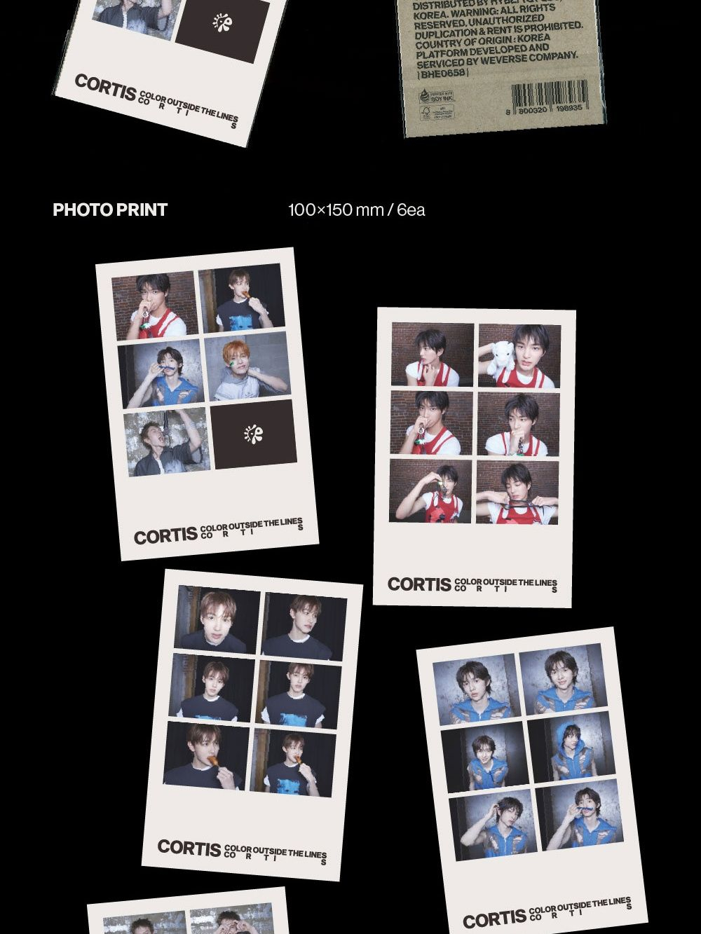 Альбом CORTIS - COLOR OUTSIDE THE LINES 1st EP Album WVS ALBUMS 2 Version SET