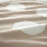 Комплект постельного белья IKEA KLYNNETAG (КЛИННЕТАГ), Односпальный, Бежевый с рисунком, 150x200, 50x80 см