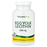 NaturesPlus, лецитин из яичного желтка, 180 капсул (300 мг в 1 капсуле)