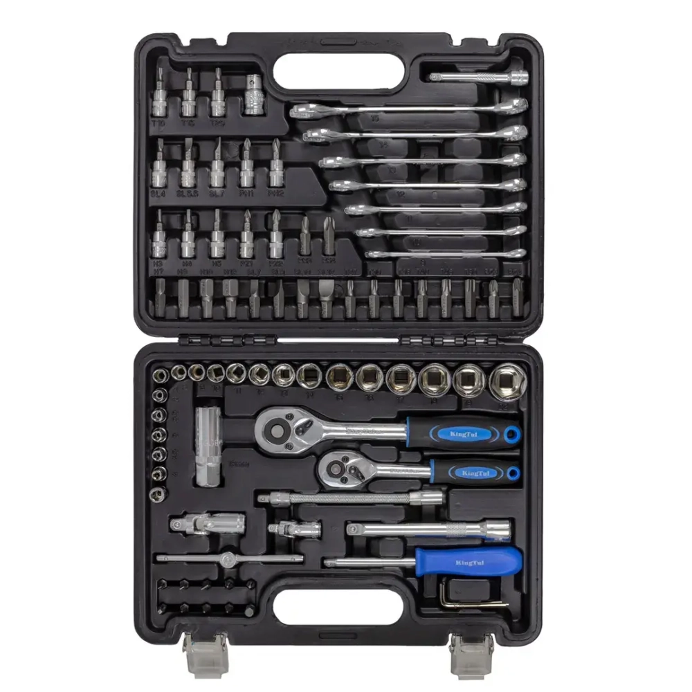 Набор инструментов 82 пр. 1/4''3/8''(6гр.)(4-22мм) KINGTUL KT-4821-5DS-м