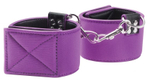 Чёрно-фиолетовые двусторонние оковы на ноги Reversible Ankle Cuffs (Цвет: черный с фиолетовым)