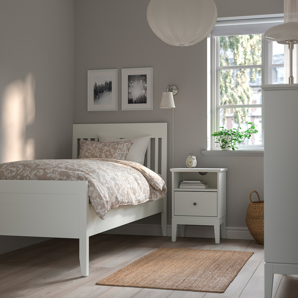 IKEA ÅRSTID  (ИКЕА ОРСТИД)  -  Настенный светильник - никелированный/белый