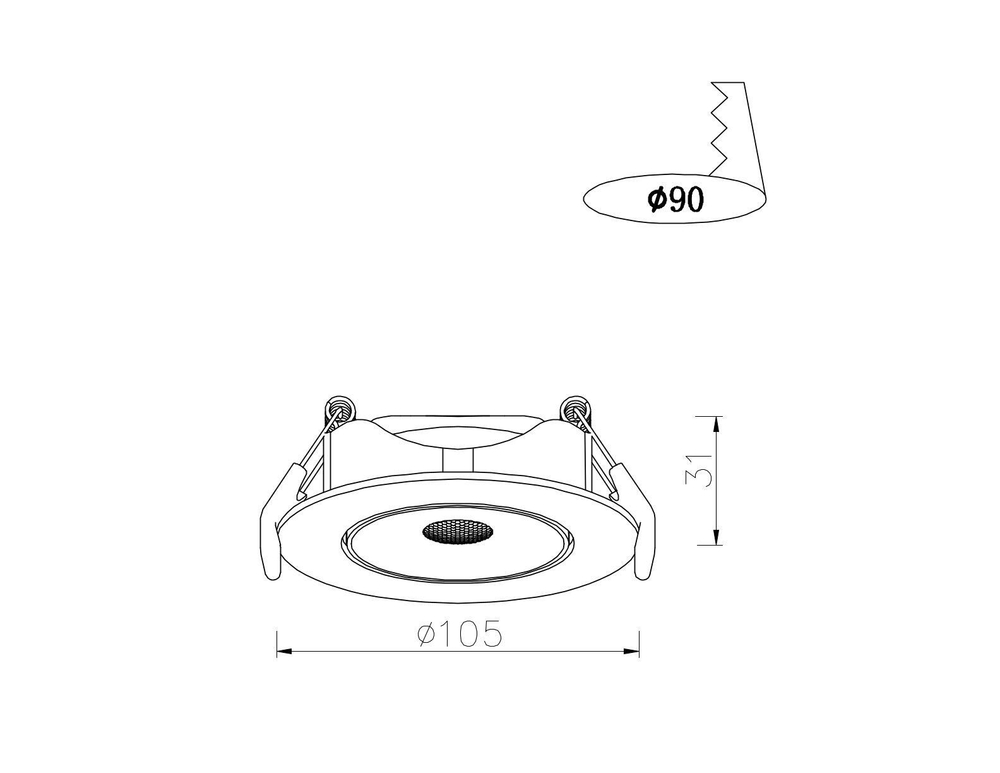 Светильник потолочный Arte Lamp Kaus A4762PL-1WH
