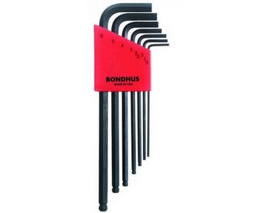 Набор из 7 черных ключей с шариком BONDHUS L, 1.5-6mm 10992