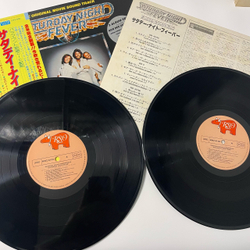 Винтажная виниловая пластинка LP Музыка Из Кинофильма Saturday Night Fever, Лихорадка Субботнего Вечера (Япония 1978) (Оби) Bee Gees Stayin Alive