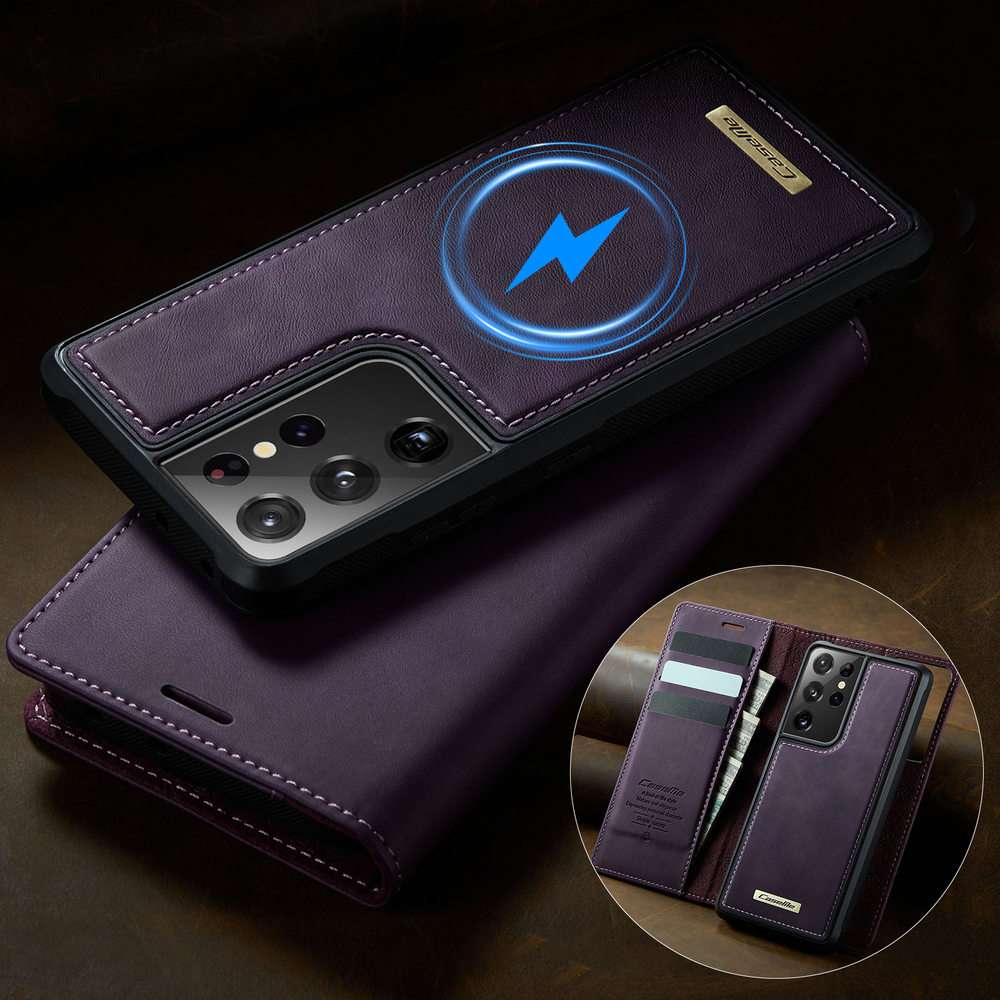 Чехол-кошелек CaseMe 2 in 1 MagSafe Samsung Galaxy S21 Ultra
