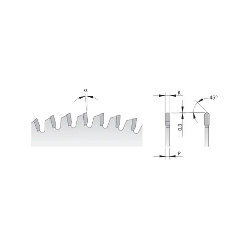 Пильный диск СМТ для цветных металлов и PVC 260x30x2,8/2,2-6° TCG Z=80 CMT 297.080.11M