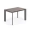 Стол Atta 120 (180) x80 антрацит керамика Vulcano Ash