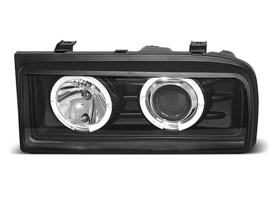 Передние фары angel eyes black для Volkswagen Corrado