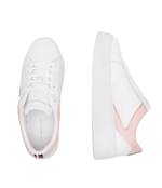 Кожаные кроссовки th platform court Tommy Hilfiger - белый(FW0FW07910)