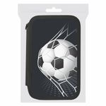 Пенал ПИФАГОР, 3 отделения, ламинированный картон, 19х11 см, "Ball kick", 272253