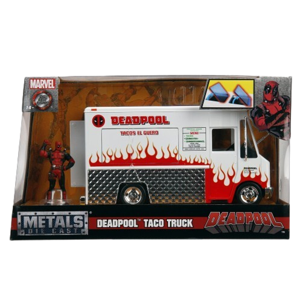 Набор Hollywood Rides Машинка Deadpool Taco Truck W/Deadpool