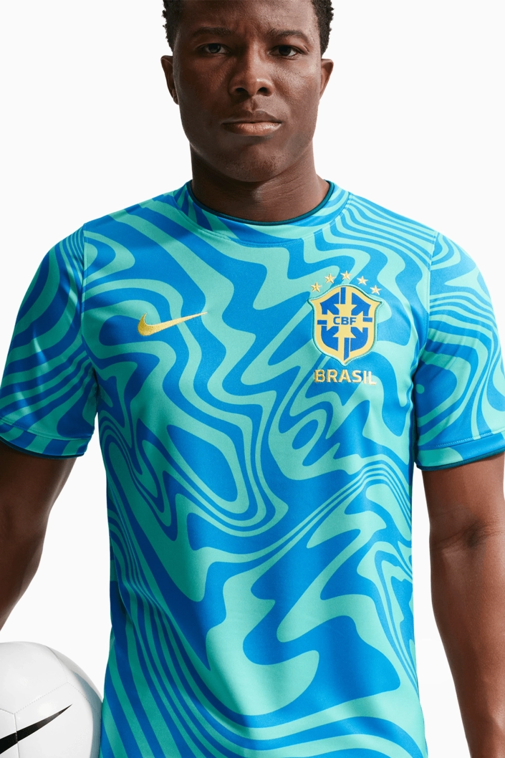 Футболка Nike Brazil 2026 Pre-Match - синий