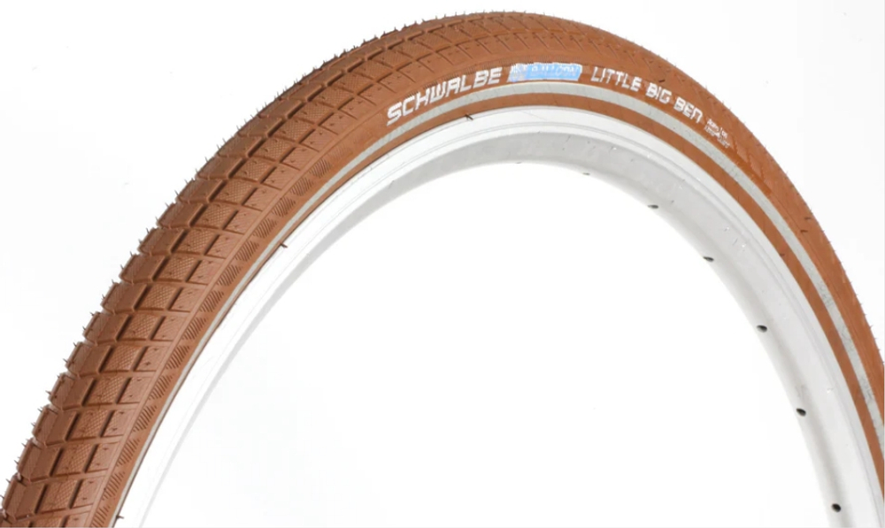 Покрышка 28x1.50 700x38C 05-11100565 LITTLE BIG BEN K-Guard, TwinSkin 40-622 BN/BN+RT HS439 SBC 50EPI коричневая со светоотр полосой SCHWALBE