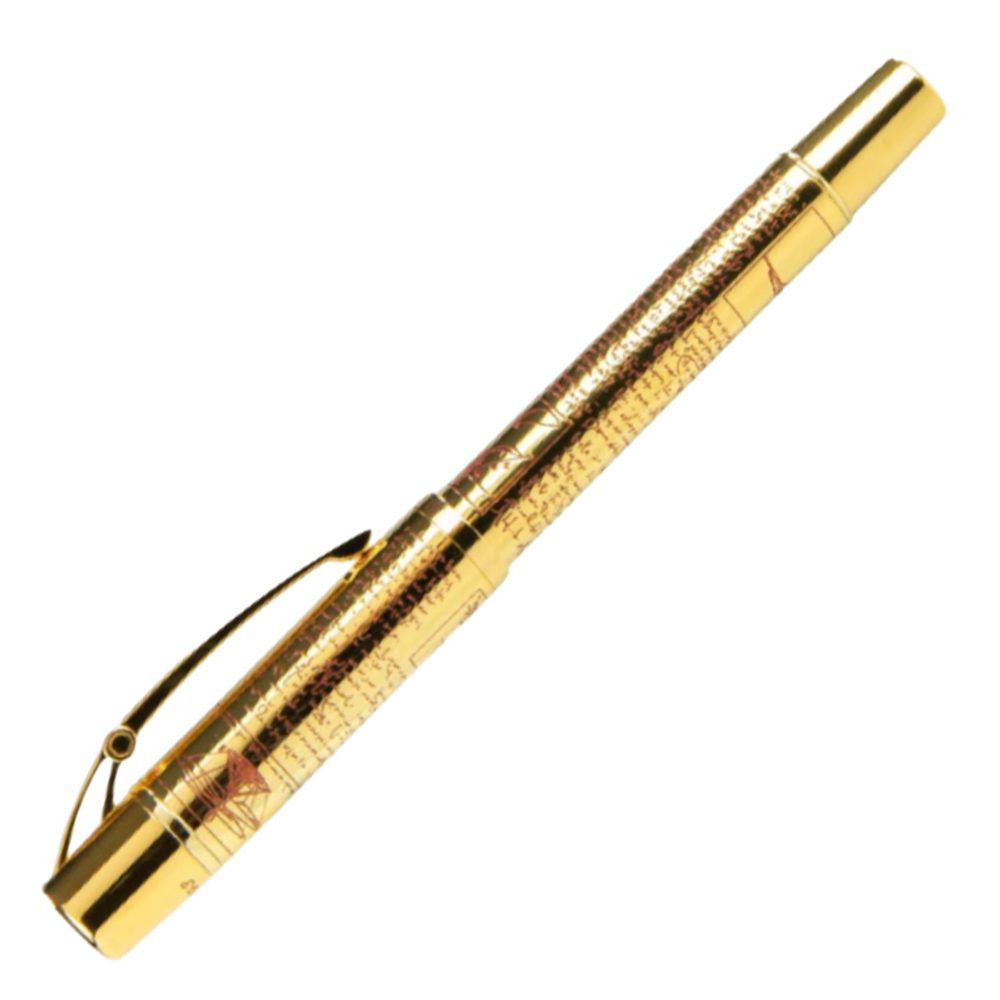 Перьевая ручка Aurora Leonardo da Vinci Limited Editions Gold Plated, перо — F, в подарочной коробке