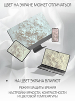 Фотообои на стену флизелиновые 3D барельеф мраморные цветы