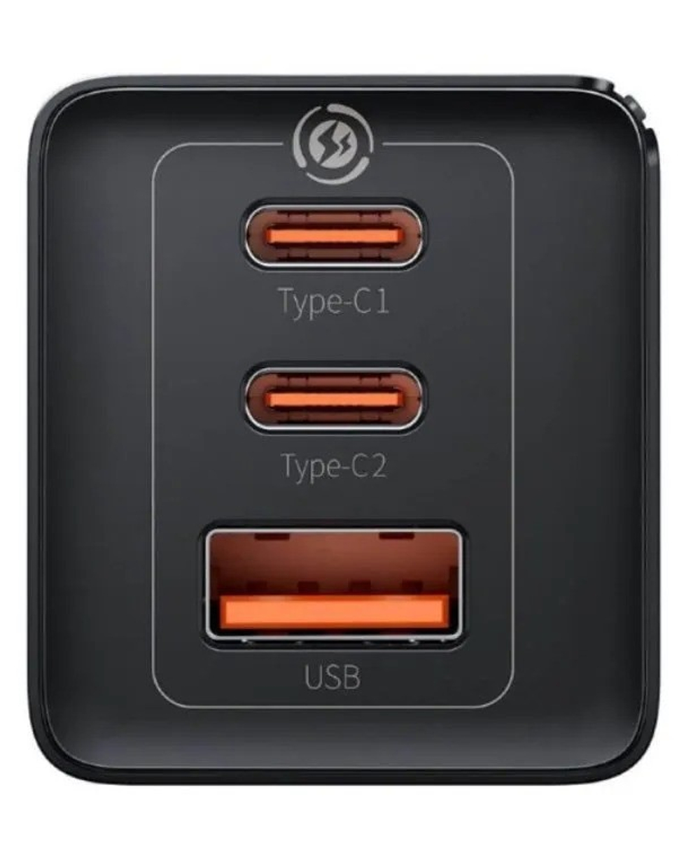 Сетевое зар. устр. Baseus GaN5 Pro Fast Charger 1USB+2C 65W CCGP120201 черное