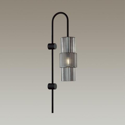 5016/1W MODERN ODL23 405 черный/дымчатый металл/стекло Бра E14 1*40W PIMPA