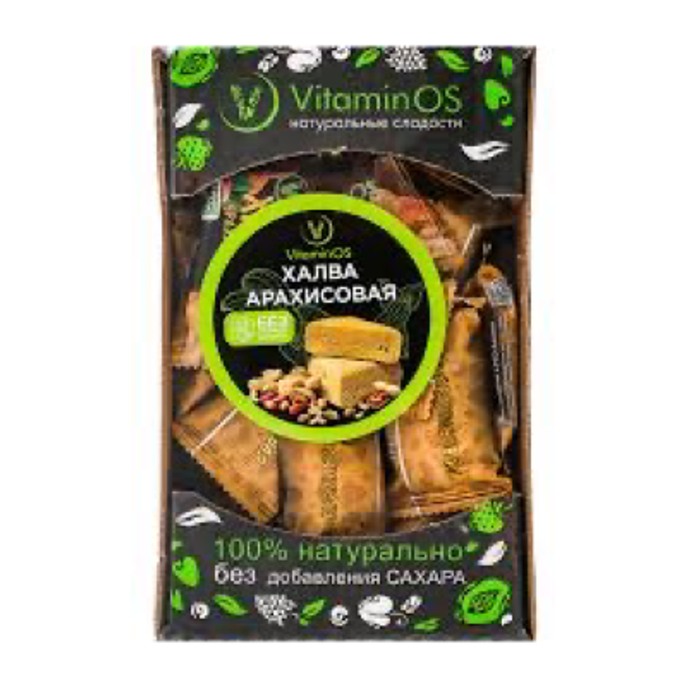 Халва арахисовая VitaminOS на фруктозе 350г