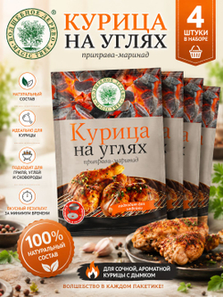 Приправа-маринад "Курица на углях" 30 г * 4 шт