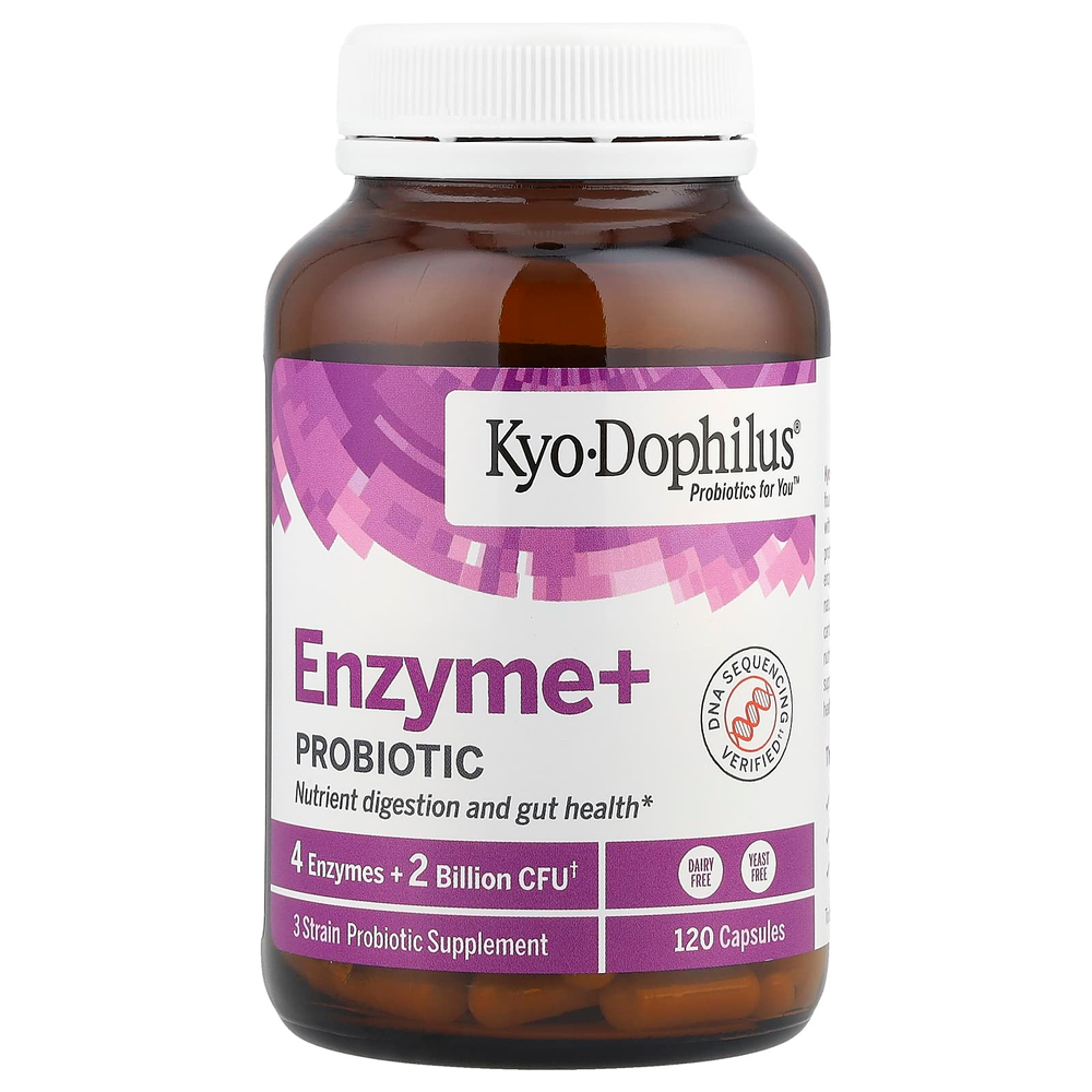 Kyolic, Kyo-Dophilus®, фермент с пробиотиком, 120 капсул