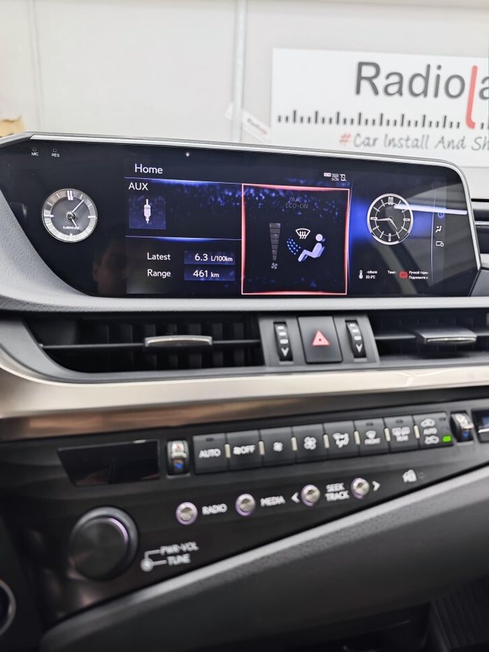 Магнитола для Lexus ES 2018-2021 (тачпад) - RDL-LEX-ES18 монитор 12.3" на Android 13, Быстрая, CarPlay, 4G SIM-слот