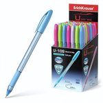 Ручка шариковая 1,0 синяя "U-109 Spring Stick&Grip" (ErichKrause)