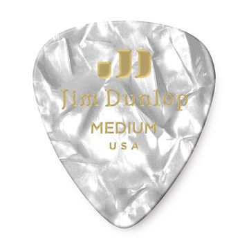 Коробка медиаторов 432шт, 4 толщины, белый перламутр, Dunlop 4830-04 Genuine Celluloid