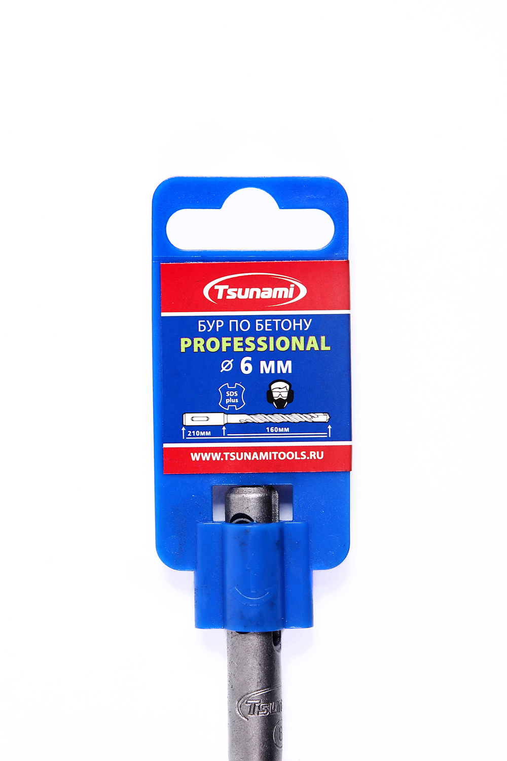 Бур по бетону 6х210/160 SDS-plus PROFESSIONAL TSUNAMI
