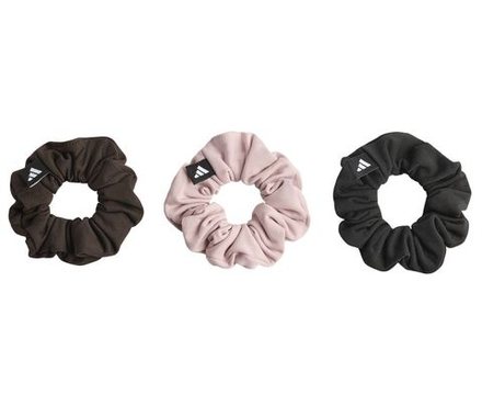 Повязка на голову Adidas Scrunchies 3P - aurora coffee/dual lilac/black