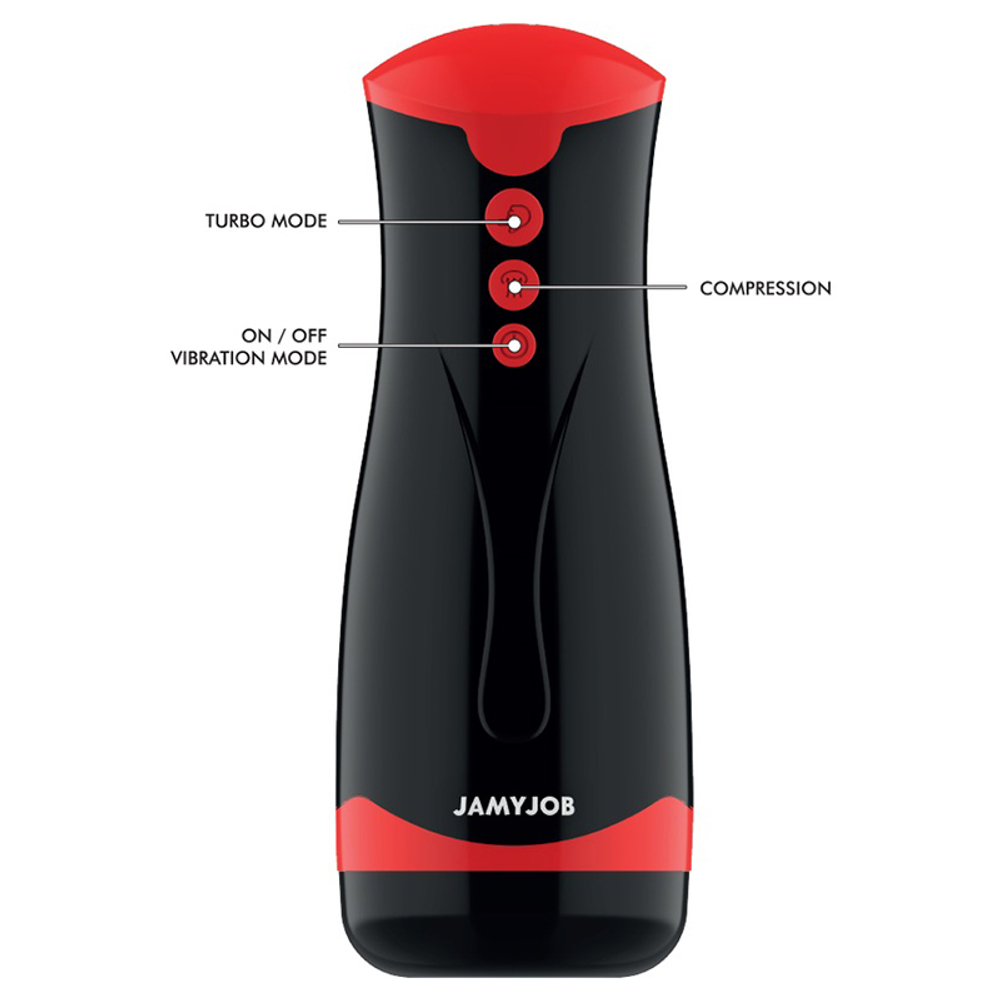 Автоматический вибромастурбатор-вагина 26см с режимами давления JamyJob Jango Vibro Masturbator
