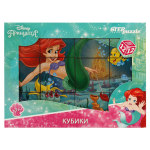 Кубики 12шт. Disney "Русалочка" (Степ пазл)