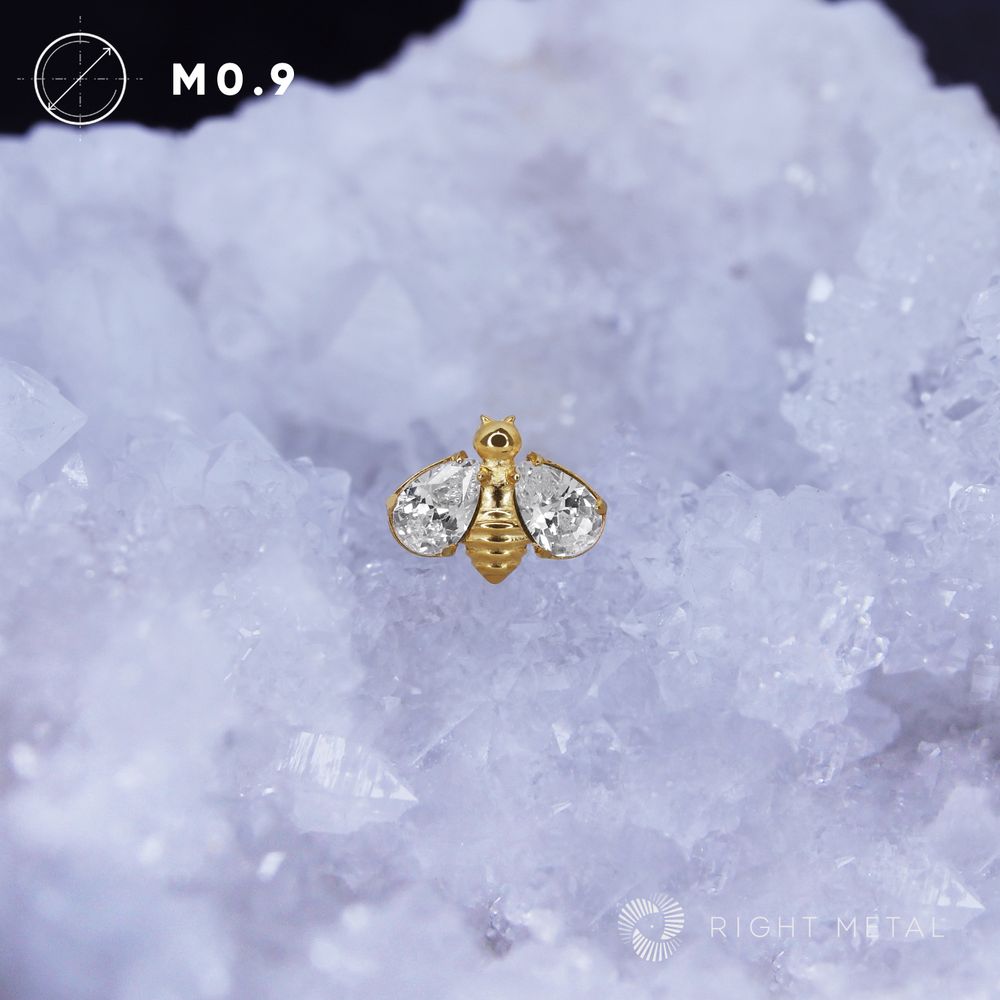 Bee Mini Crystal PVD Yellow