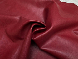 Кожа растительного дубления Аньелли цв. Бордовый / Agnelli Veg Cherry Red. толщ. 1,0-1,2 мм