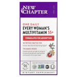 New Chapter, 55+ Every Woman's One Daily, витаминный комплекс на основе цельных продуктов для женщин старше 55 лет, 96 вегетарианских таблеток