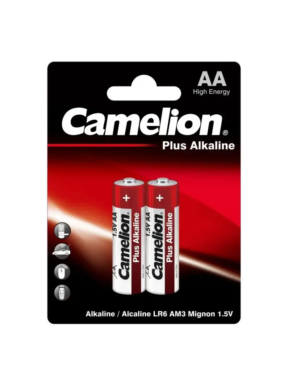 Батарейка Camelion 2шт LR6 АА Plus Alkaline BP-2 2шт