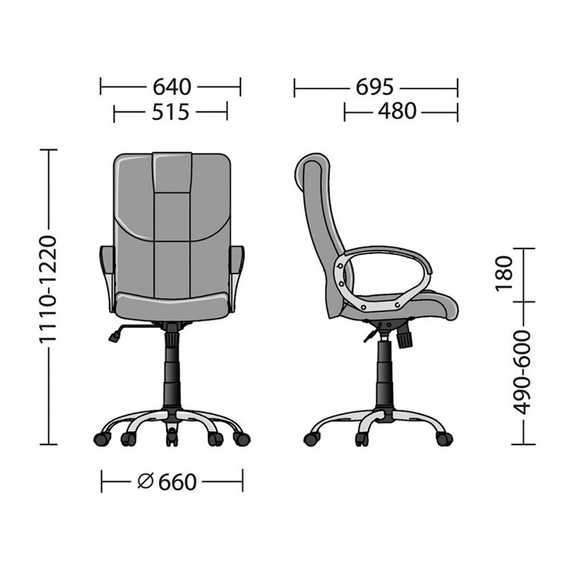 Кресло руководителя ELLY TILT CHR68 RU