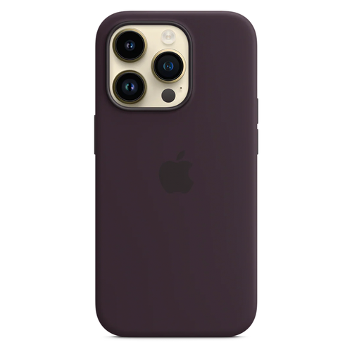 Силиконовый чехол с поддержкой MagSafe Apple Silicone Case для iPhone 14 Pro, Elderberry (Черничный)