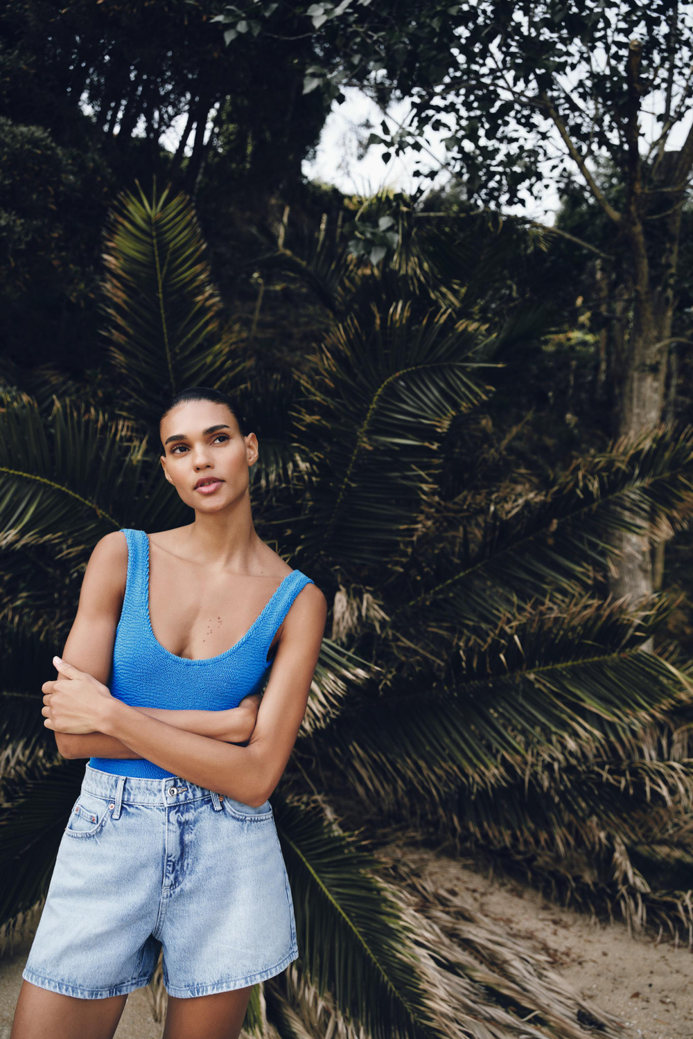 ШОРТЫ Z1975 MOM FIT СО СРЕДНЕЙ ПОСАДКОЙ — ZARA