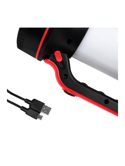 Фонарь-прожектор светодиодный аккумуляторный Accu5-L 7W/L30-bk 4Li-ion 18650 1200мА.ч 2источника света IP20 JazzWay 5048874