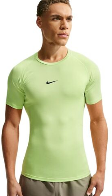 Компрессионная одежда Nike Pro Dri-FIT Tight Short-Sleeve Fitness - light liquid lime/black