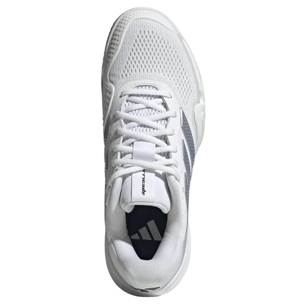 Теннисные кроссовки Adidas Barricade 14 M - cloud white/tech grey metallic/maroon