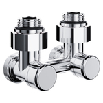 Узел нижнего подключения Royal Thermo Design угловой 1/2quot;х3/4quot; EK (хром)