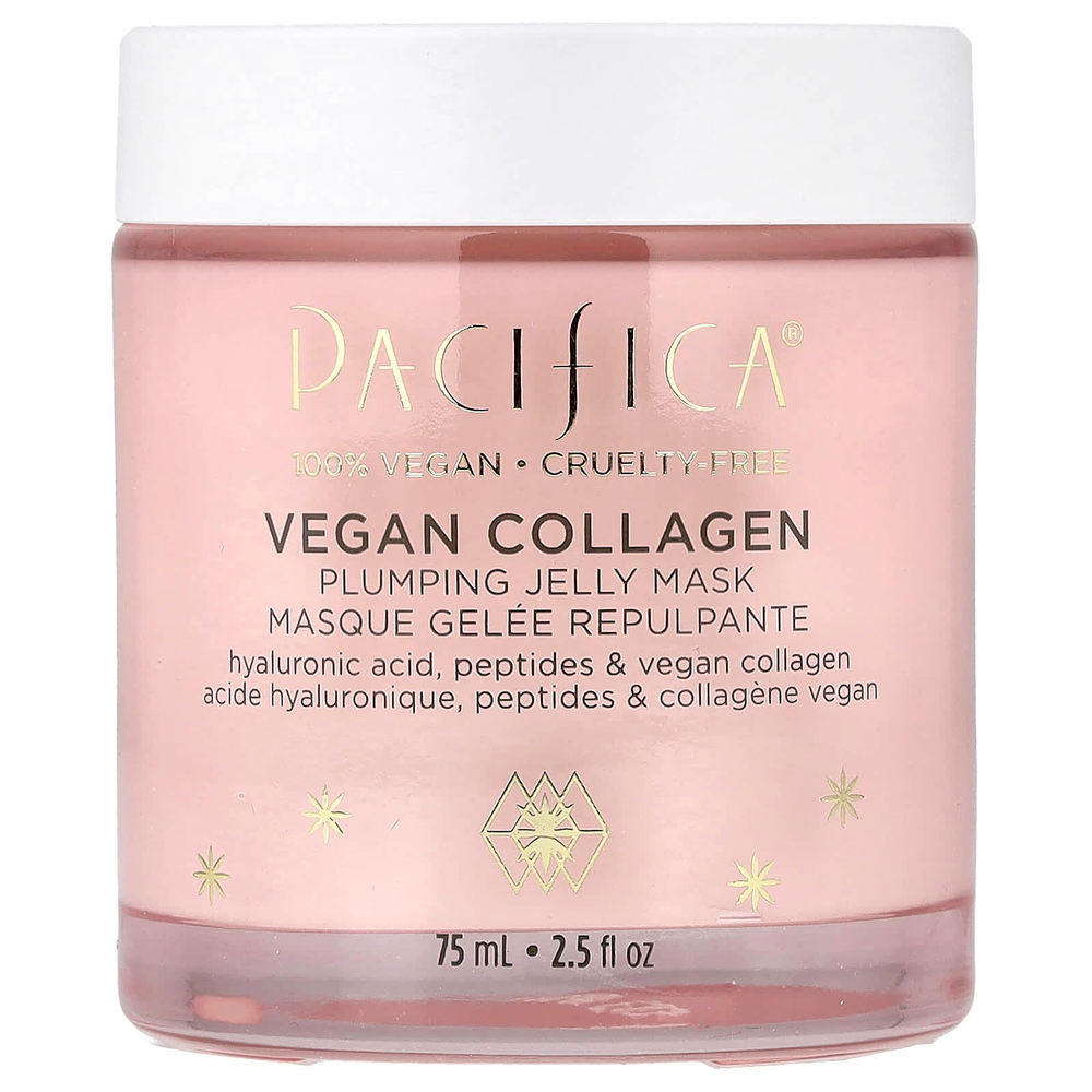 Pacifica, Vegan Collagen, разглаживающая маска с коллагеном, 75 мл (2,5 жидк. унции)