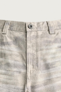 ZARA БРЮКИ RELAXED FIT С АБСТРАКТНЫМ ПРИНТОМ, КАМЕННО-СЕРЫЙ