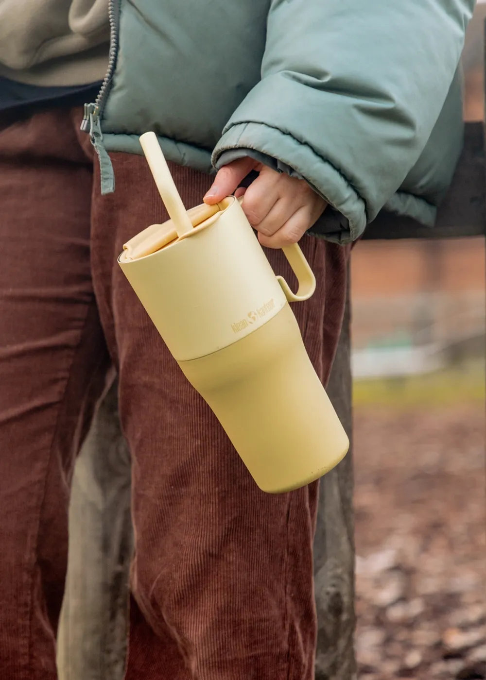 Термостакан Klean Kanteen Rise Tumbler 26oz Straw Lid (770 мл) Wax Yellow